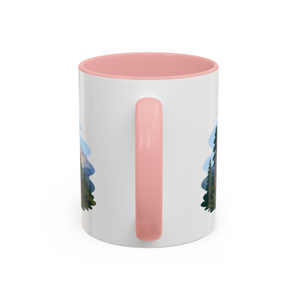 Sequoia National Park Coffee Mug | Solid Color Block Park Souvenir | 11oz 15oz Accent Mug