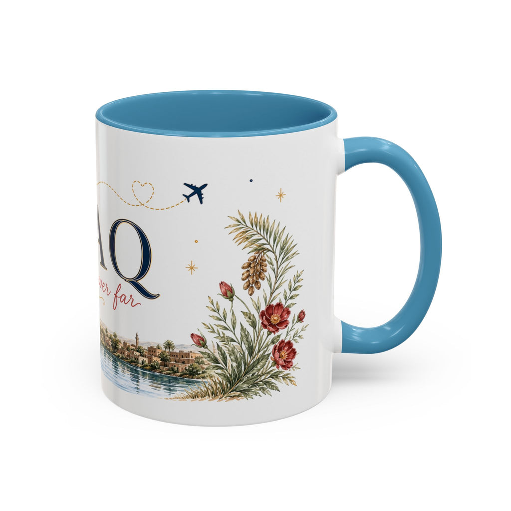Iraq Home Country Mug | Moving Away Gift | Long Distance Friendship | 11 oz 15 oz Accent Mug