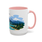 Lake Clark National Park Coffee Mug | Solid Color Block Park Souvenir | 11oz 15oz Accent Mug