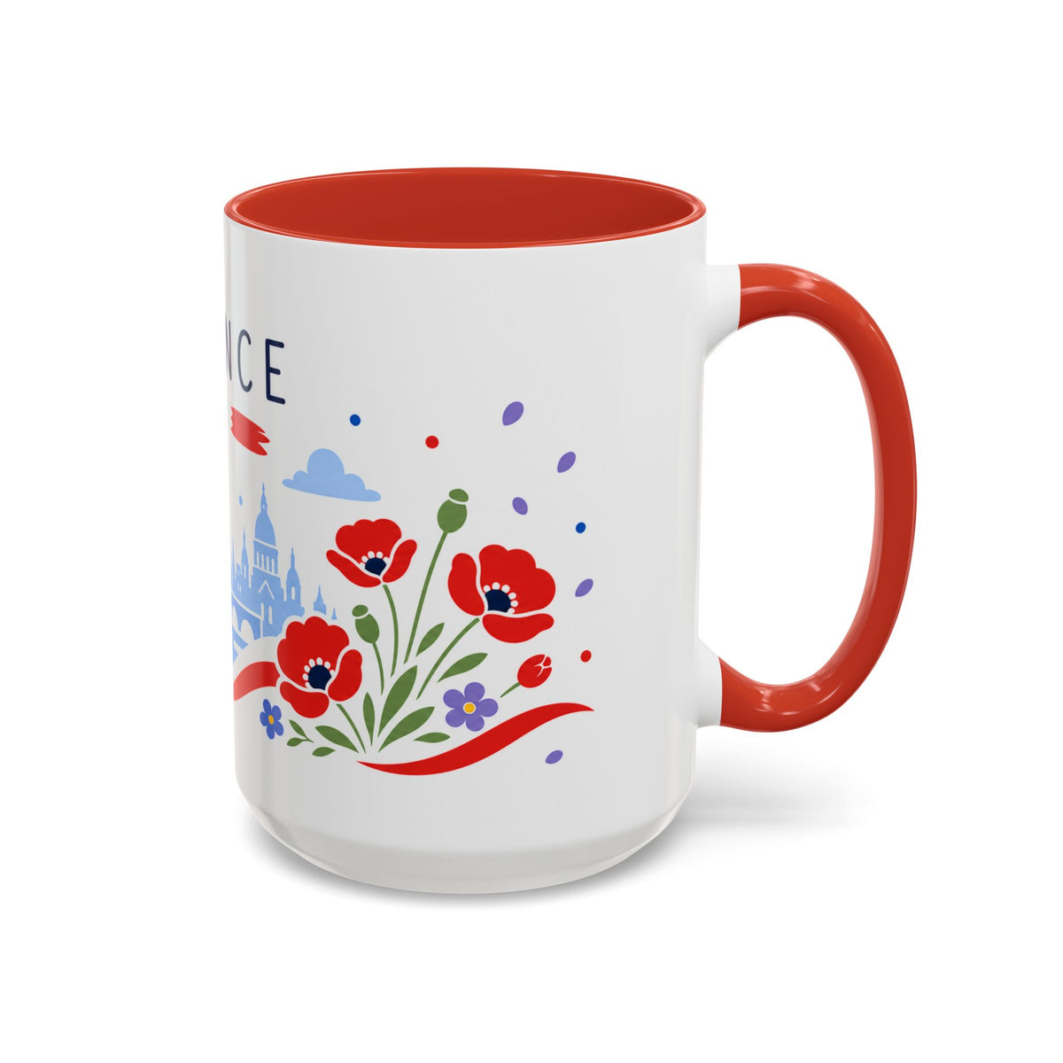 France Coffee Mug | Travel Souvenir Accent Mug | Country Gift Ceramic Cup 11oz 15oz