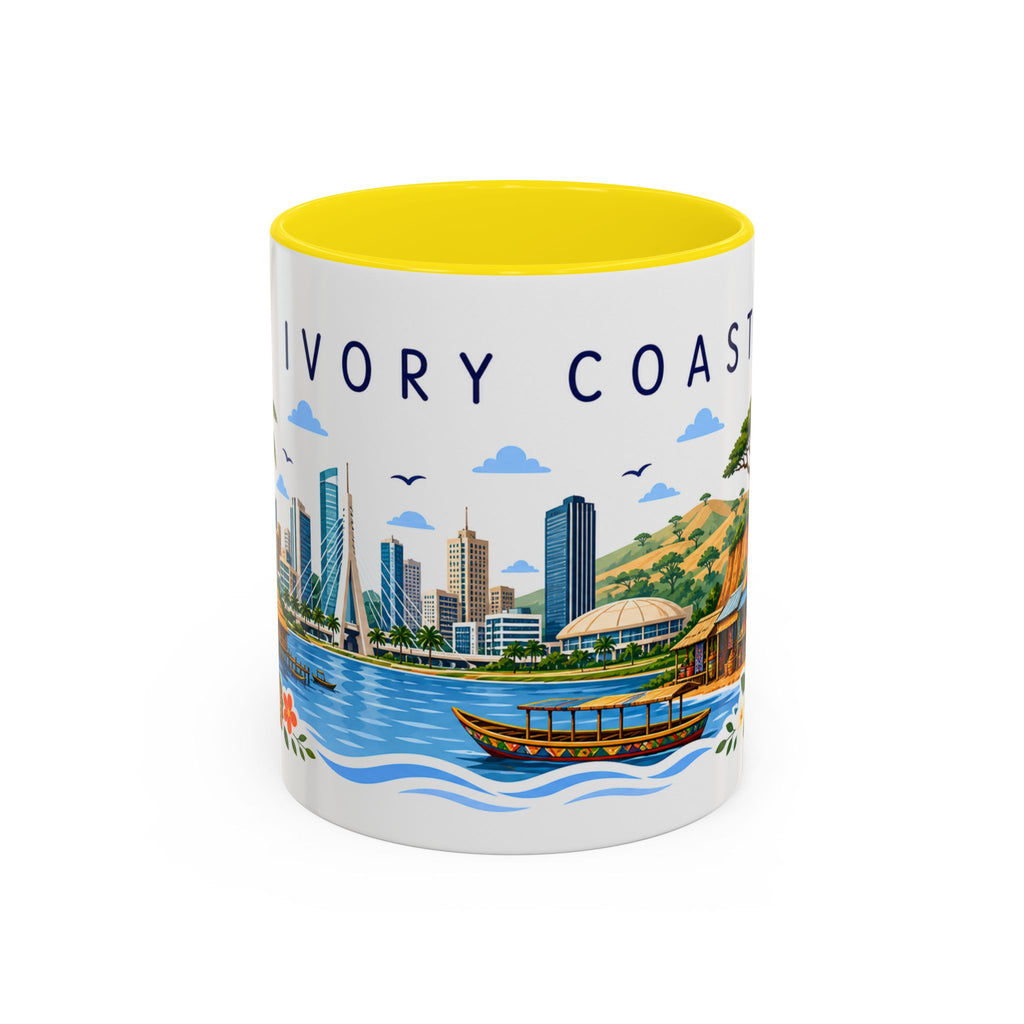 Ivory Coast Coffee Mug | Travel Souvenir Accent Mug | Place Gift Ceramic Cup 11oz 15oz