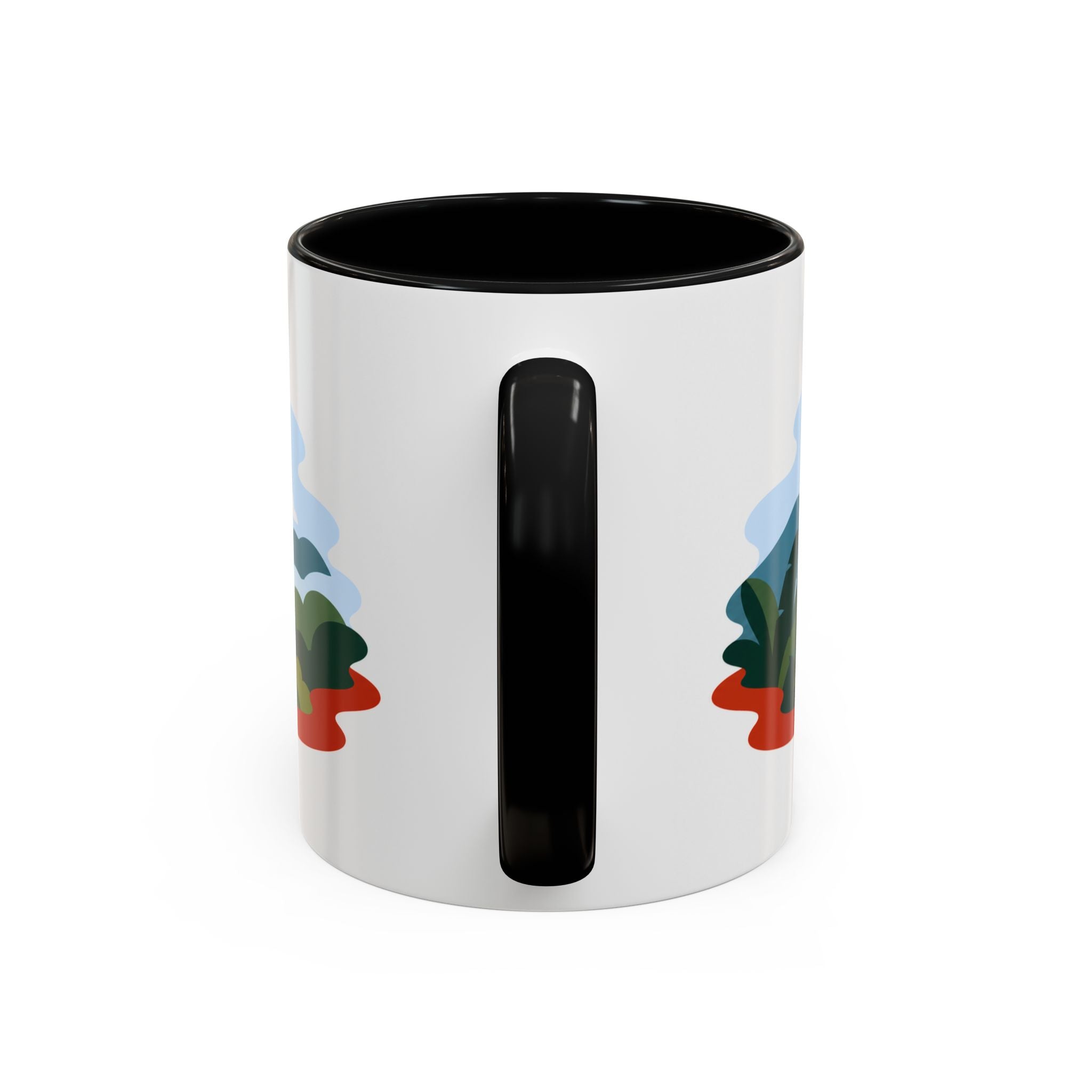 Gorilla Highlands Coffee Mug | Travel Destination Souvenir Gift | Accent Color Ceramic 11oz 15oz