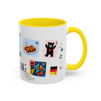 Berlin Coffee Mug | Postage Stamp Collage Mug | Travel Souvenir Accent Cup 11oz 15oz