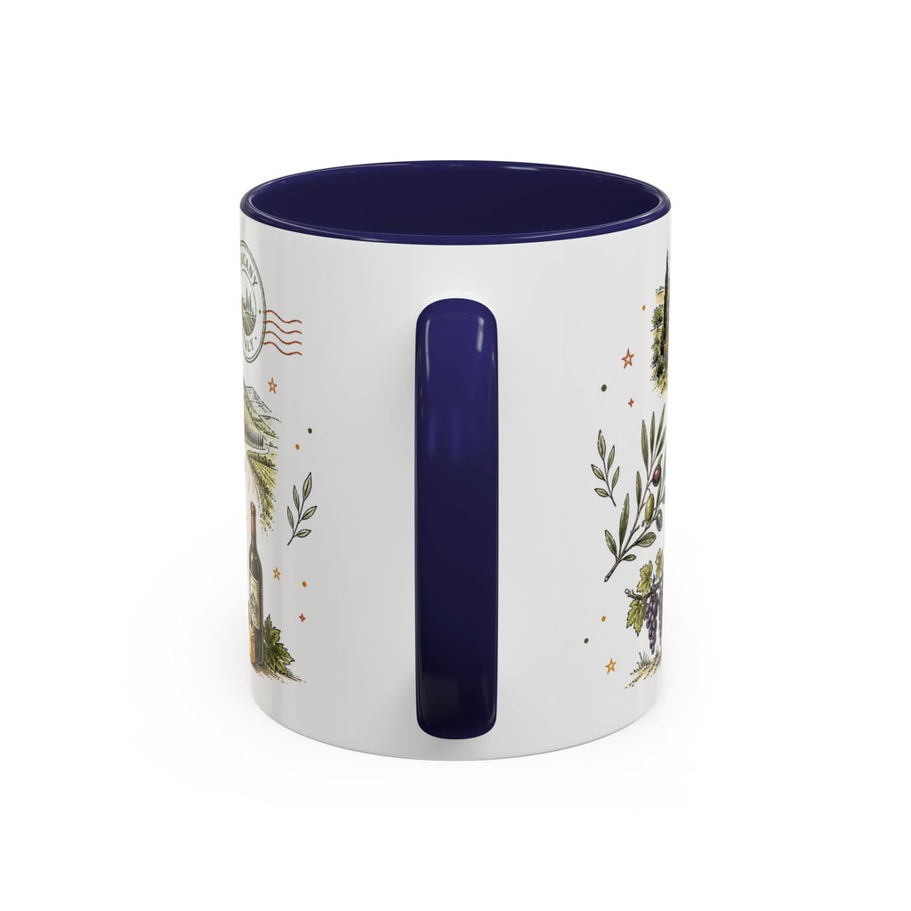 Tuscany Coffee Mug | Travel Destination Souvenir Gift | Accent Color Ceramic 11oz 15oz