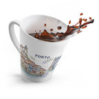 Porto Latte Mug | Watercolor City Travel Mug | 12 oz Ceramic Souvenir Gift
