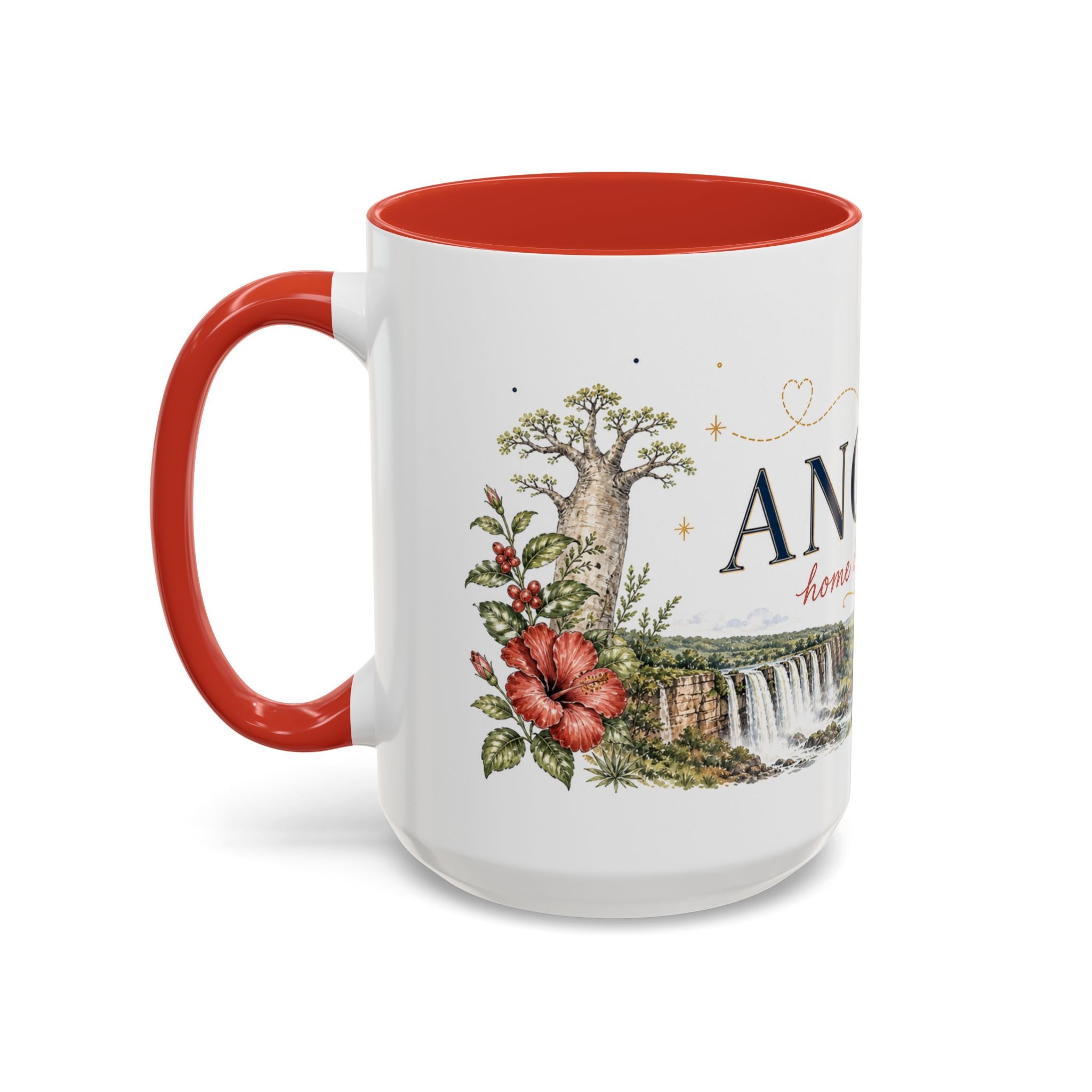 Angola Home Country Mug | Moving Away Gift | Long Distance Friendship | 11 oz 15 oz Accent Mug