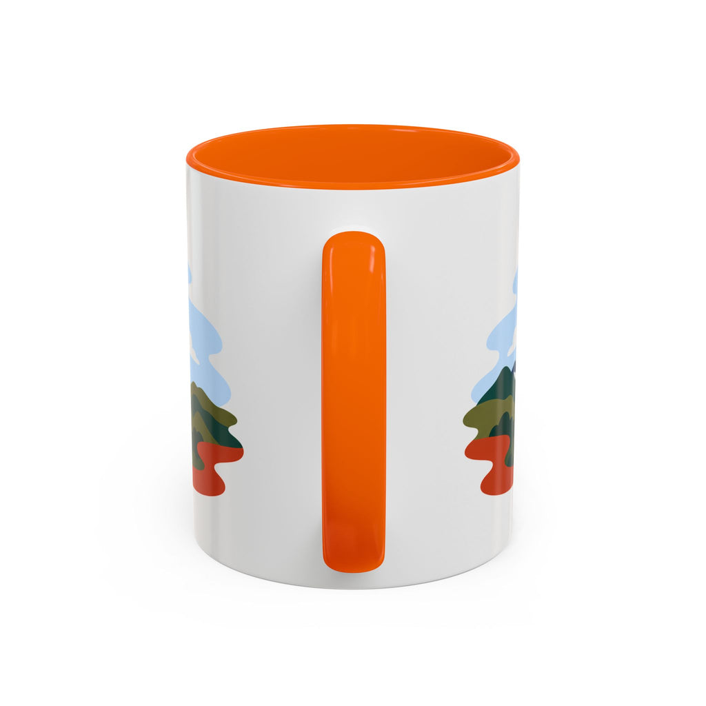 Torres del Paine Coffee Mug | Travel Destination Souvenir Gift | Accent Color Ceramic 11oz 15oz