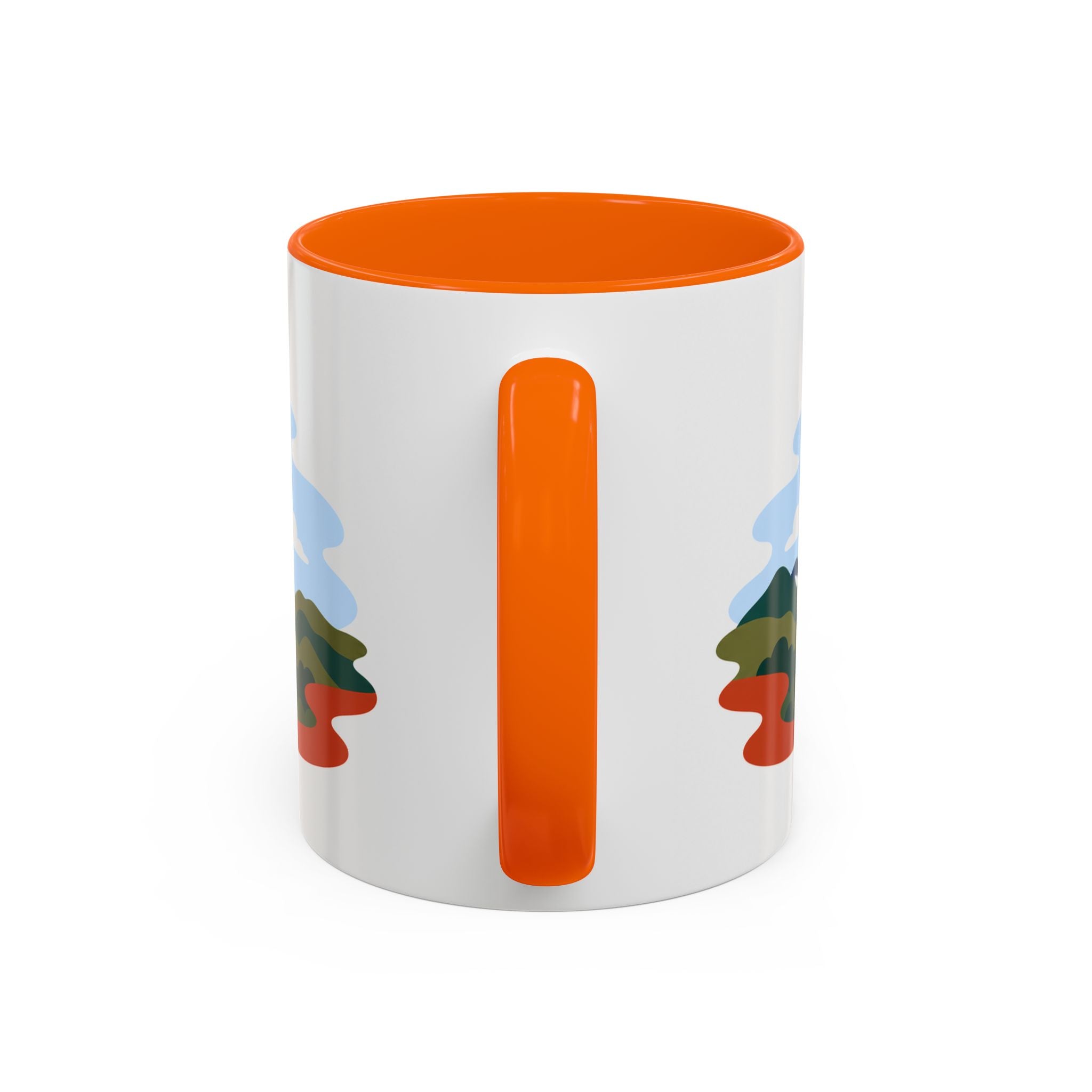 Torres del Paine Coffee Mug | Travel Destination Souvenir Gift | Accent Color Ceramic 11oz 15oz