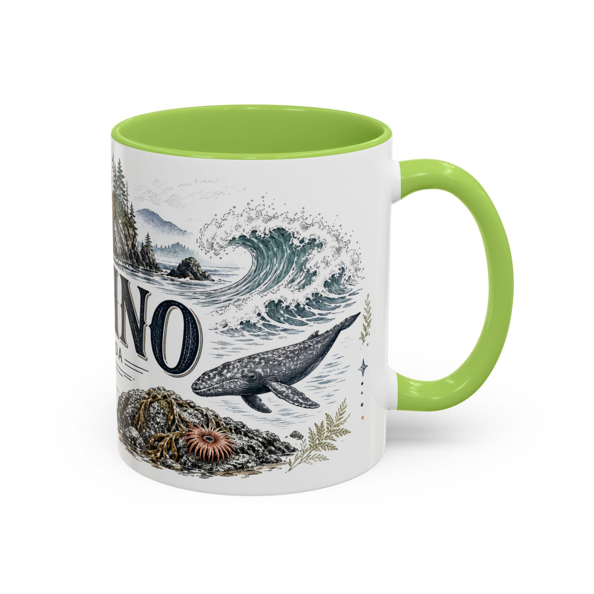 Tofino Mug, Canada Travel Souvenir, Bucket List Gift, Accent Ceramic Coffee Mug 11oz 15oz