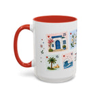 Tunis Coffee Mug | Postage Stamp Collage Mug | Travel Souvenir Accent Cup 11oz 15oz