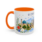Uzbekistan Coffee Mug | Travel Souvenir Accent Mug | Place Gift Ceramic Cup 11oz 15oz