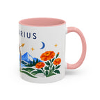 Sagittarius Zodiac Coffee Mug | Bow and Arrow Design | Astrology Birthday Gift | 11 oz 15 oz Ceramic Accent Mug