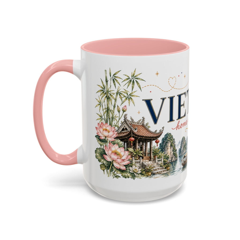Vietnam Home Country Mug | Moving Away Gift | Long Distance Friendship | 11 oz 15 oz Accent Mug