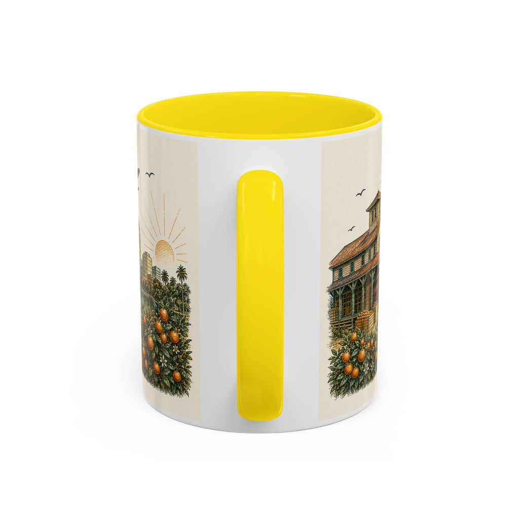 Orlando Coffee Mug | United States Travel Souvenir | Vintage Illustrated City Gift | 11 oz 15 oz Accent Mug