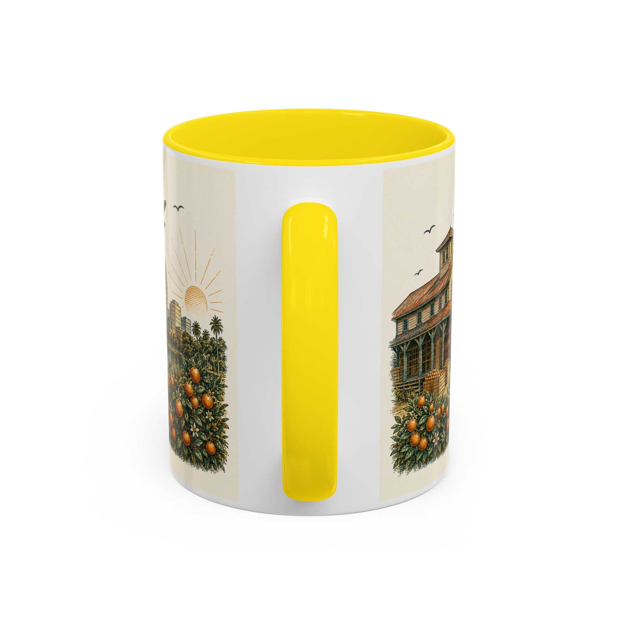 Orlando Coffee Mug | United States Travel Souvenir | Vintage Illustrated City Gift | 11 oz 15 oz Accent Mug