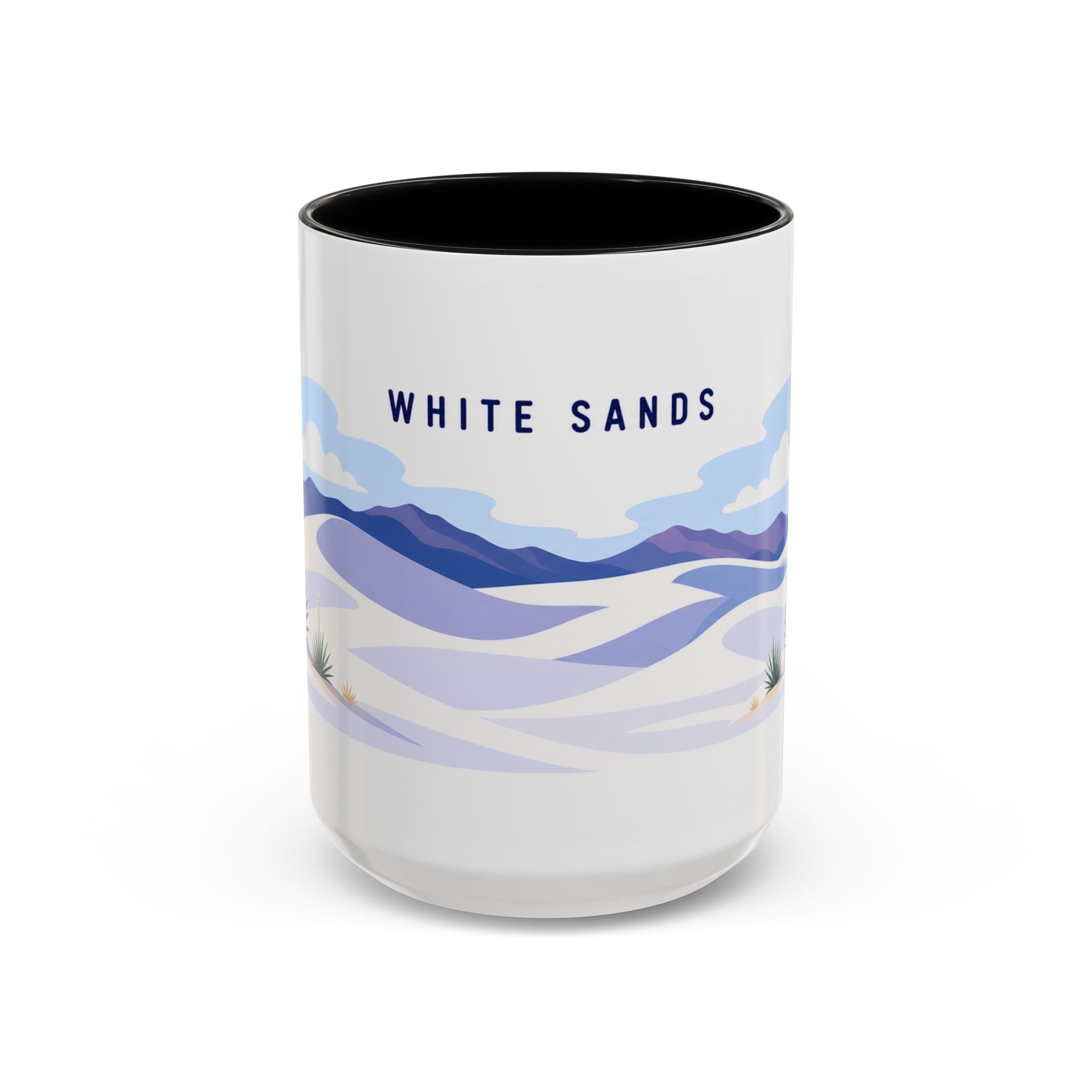 White Sands National Park Coffee Mug | Solid Color Block Park Souvenir | 11oz 15oz Accent Mug