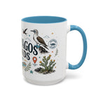 Galapagos Islands Coffee Mug | Travel Destination Souvenir Gift | Accent Color Ceramic 11oz 15oz