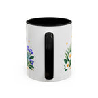 Cancer Zodiac Coffee Mug | Crab and Coastal Design | Astrology Birthday Gift | 11 oz 15 oz Ceramic Accent Mug