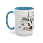 Vienna Coffee Mug | Austria Souvenir Travel Gift | Accent Color Ceramic 11oz 15oz
