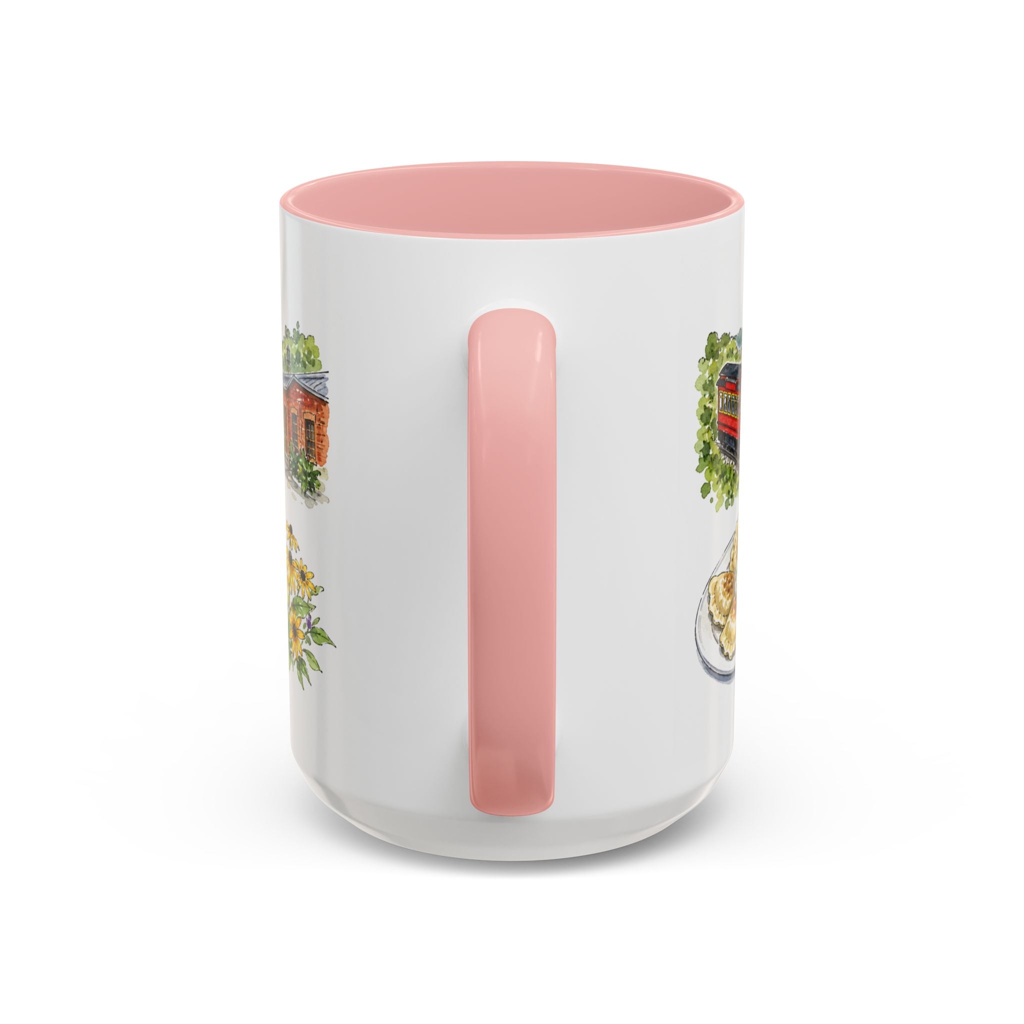 Pittsburgh Illustrated Travel Mug | City Souvenir Accent Coffee Mug | 11oz 15oz Ceramic Cup