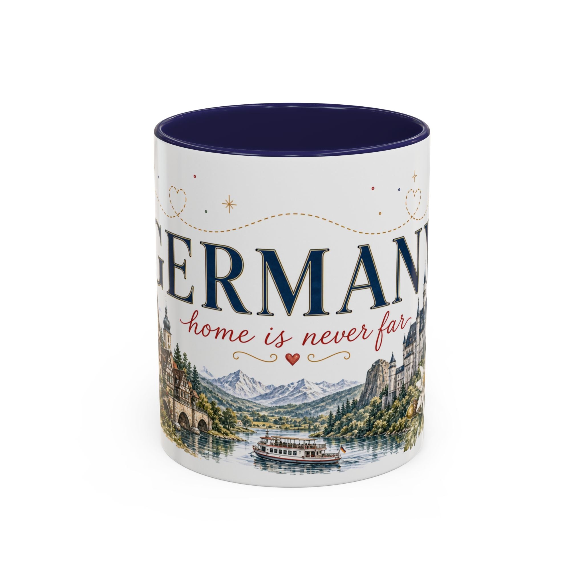 Germany Home Country Mug | Moving Away Gift | Long Distance Friendship | 11 oz 15 oz Accent Mug