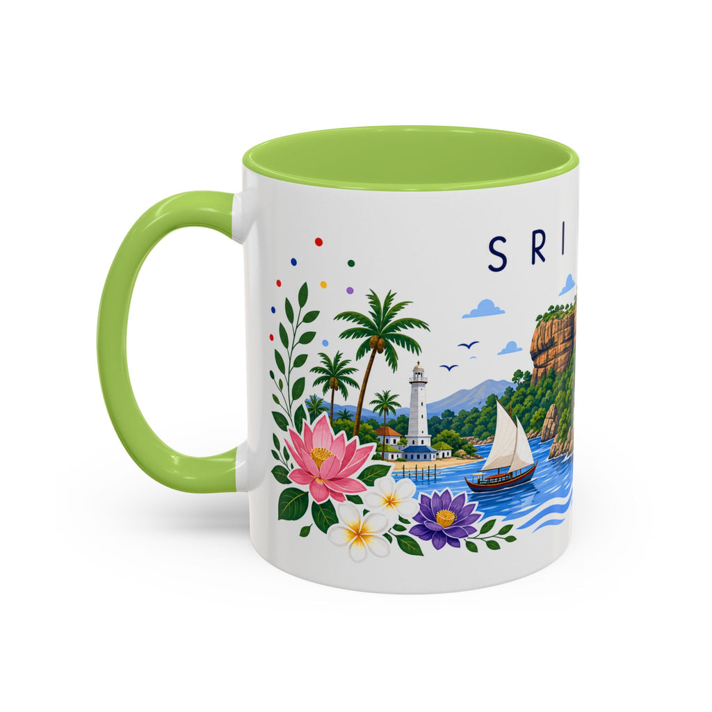Sri Lanka Coffee Mug | Travel Souvenir Accent Mug | Place Gift Ceramic Cup 11oz 15oz