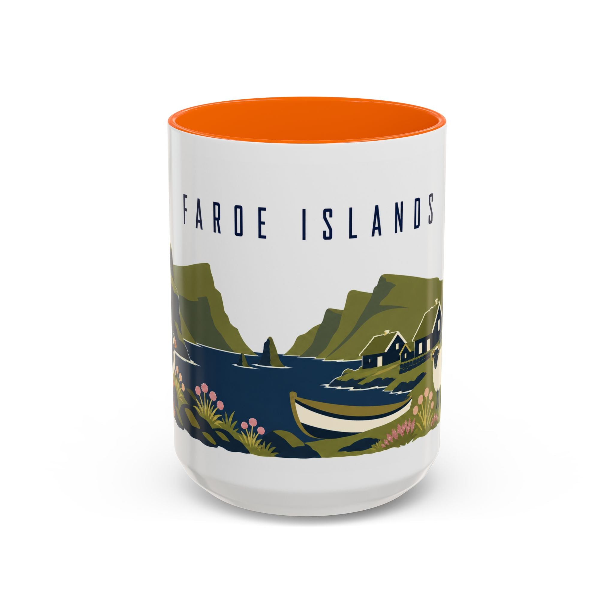 Faroe Islands Coffee Mug | Travel Souvenir Accent Mug | Country Gift Ceramic Cup 11oz 15oz