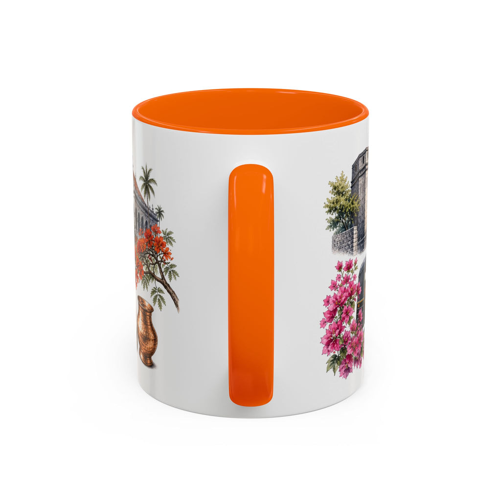 Pune Coffee Mug | India Travel Souvenir | Vintage Illustrated City Gift | 11 oz 15 oz Accent Mug