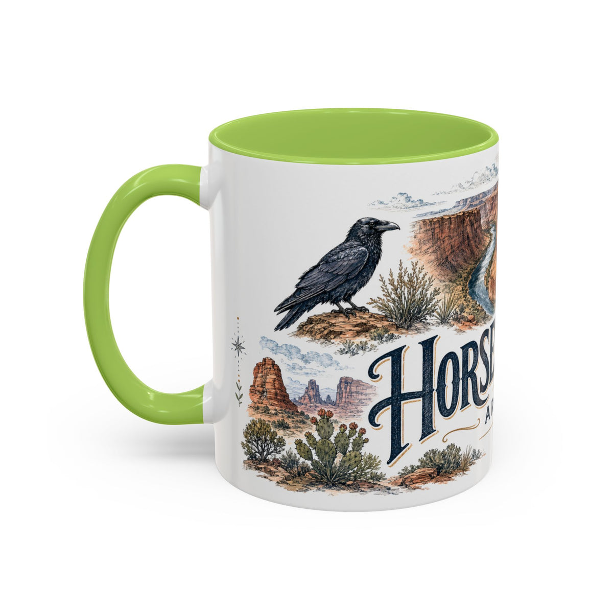 Horseshoe Bend Mug, Arizona Travel Souvenir, Bucket List Gift, Accent Ceramic Coffee Mug 11oz 15oz