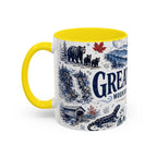 Great Smoky Mountains Coffee Mug | National Park Hiking Gift | Accent Color Ceramic 11oz 15oz