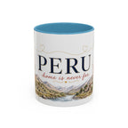Peru Home Country Mug | Moving Away Gift | Long Distance Friendship | 11 oz 15 oz Accent Mug