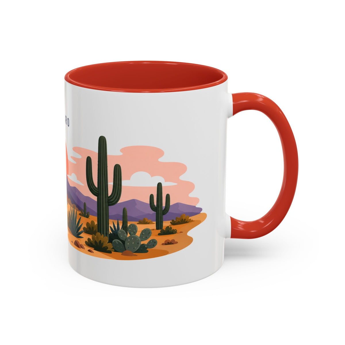 Saguaro National Park Coffee Mug | Solid Color Block Park Souvenir | 11oz 15oz Accent Mug