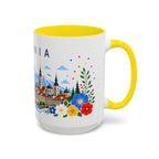 Romania Coffee Mug | Travel Souvenir Accent Mug | Place Gift Ceramic Cup 11oz 15oz