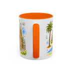 Barcelona Travel Mug | European City Souvenir Accent Coffee Mug | 11oz 15oz Ceramic Cup