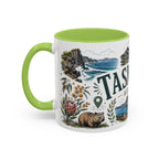 Tasmania Coffee Mug | Travel Destination Souvenir Gift | Accent Color Ceramic 11oz 15oz