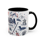 O Canada True North Coffee Mug | Canadian Pride Gift | Accent Color Ceramic 11oz 15oz