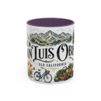 San Luis Obispo Coffee Mug | United States Travel Souvenir | Vintage Illustrated City Gift | 11 oz 15 oz Accent Mug