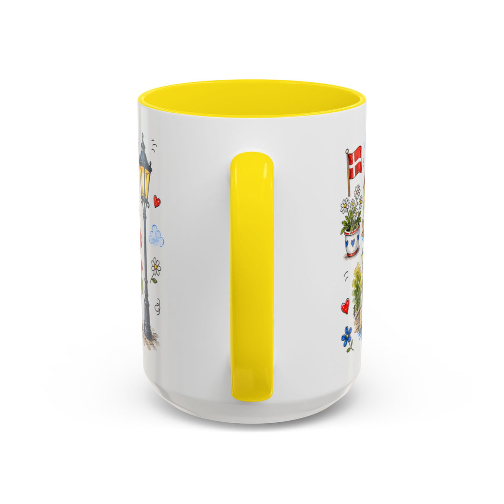 Copenhagen Travel Mug | European City Souvenir Accent Coffee Mug | 11oz 15oz Ceramic Cup