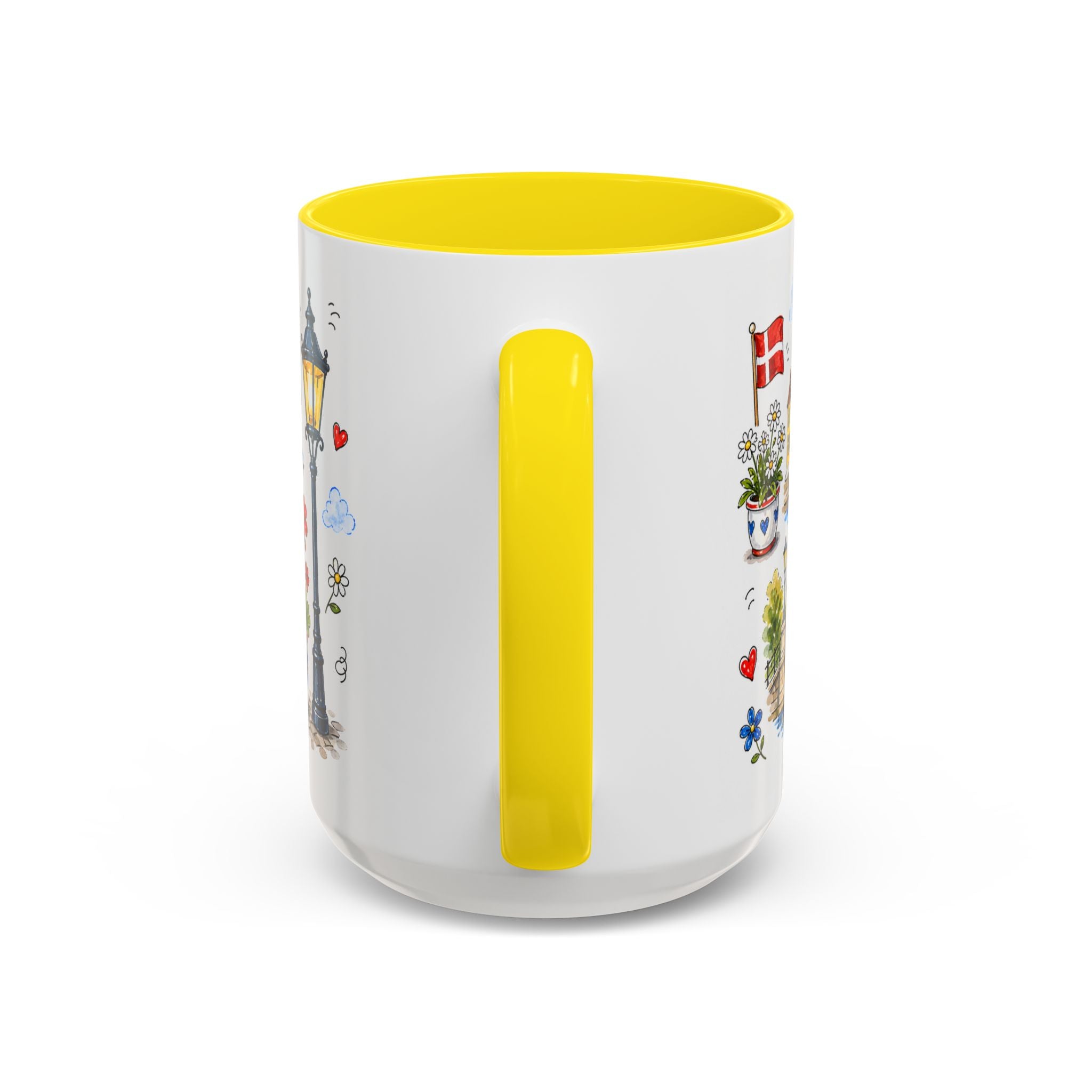 Copenhagen Travel Mug | European City Souvenir Accent Coffee Mug | 11oz 15oz Ceramic Cup