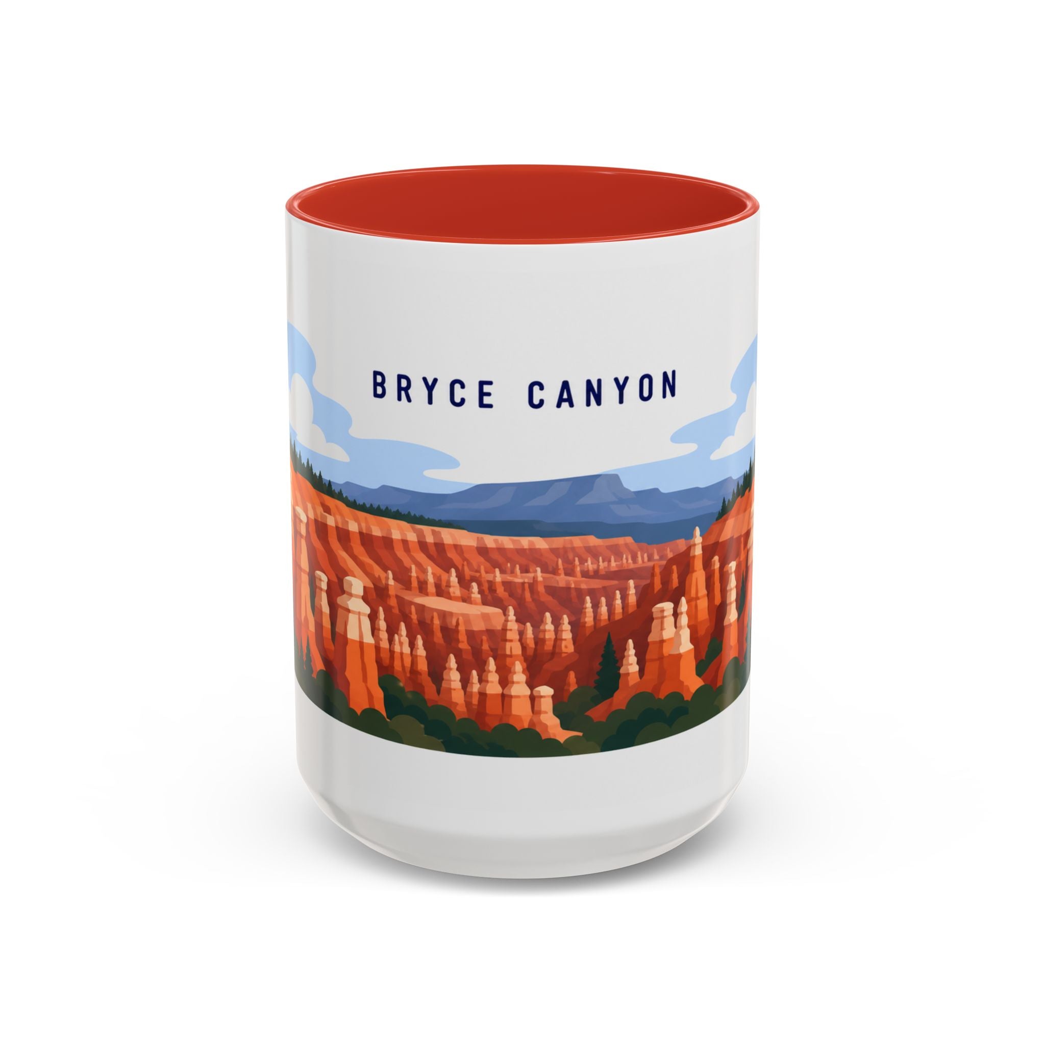 Bryce Canyon National Park Coffee Mug | Solid Color Block Park Souvenir | 11oz 15oz Accent Mug