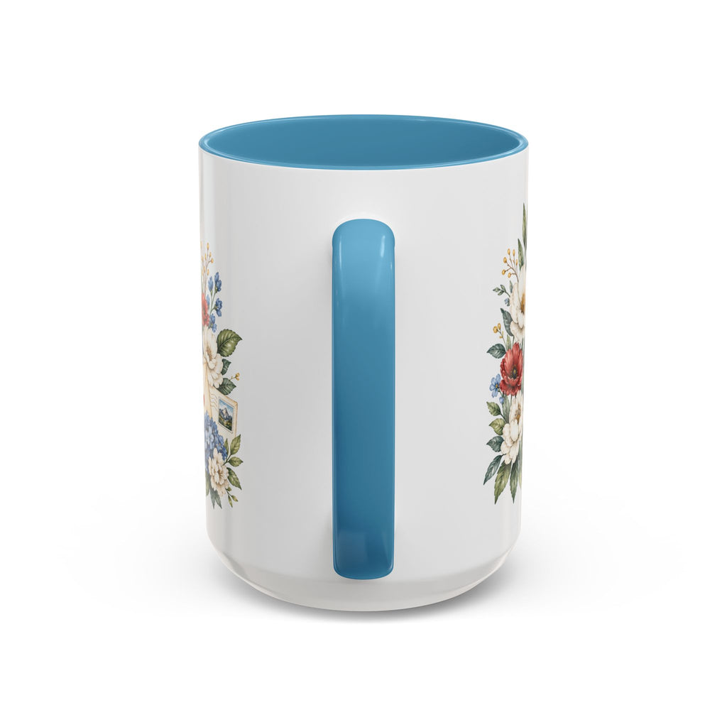 USA Home Country Mug | Moving Away Gift | Long Distance Friendship | 11 oz 15 oz Accent Mug