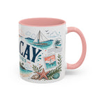 Boracay Coffee Mug | Travel Destination Souvenir Gift | Accent Color Ceramic 11oz 15oz