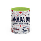 Canada Day Coffee Mug | Canadian Pride Gift | Accent Color Ceramic 11oz 15oz