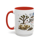 Joshua Tree Coffee Mug | National Park Desert Camping Gift | Accent Color Ceramic 11oz 15oz
