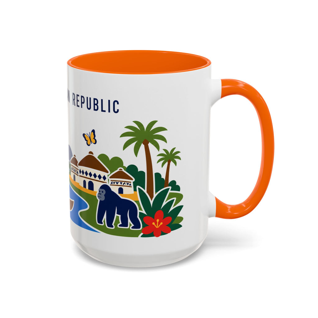 Central African Republic Coffee Mug | Travel Souvenir Accent Mug | Country Gift Ceramic Cup 11oz 15oz