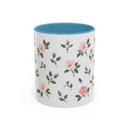 North Dakota Wild Prairie Rose Mug, State Flower Floral Coffee Cup, 11oz Botanical Gift