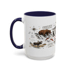Katmai National Park Coffee Mug | Alaska Bear Watching Wildlife Gift | Accent Color Ceramic 11oz 15oz