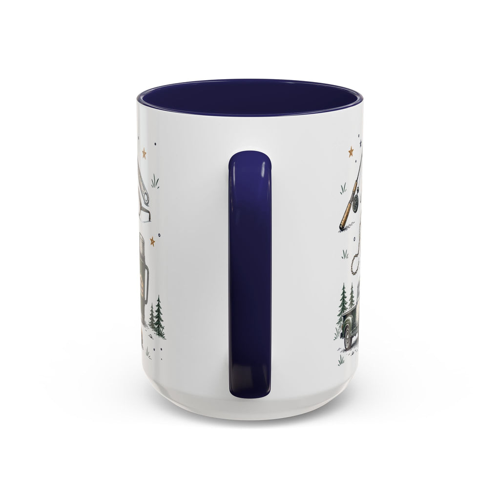 Grandpa The Legend Coffee Mug | Gift From Grandkids | Accent Color Ceramic 11oz 15oz