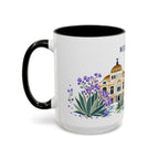 Mexico City Coffee Mug | Mexico Travel Souvenir | Porcelain Decal City Gift | 11oz 15oz Accent Mug