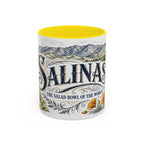 Salinas Coffee Mug | United States Travel Souvenir | Vintage Illustrated City Gift | 11 oz 15 oz Accent Mug